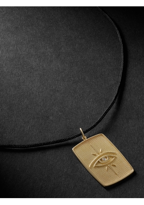 Jacquie Aiche - Gold, Diamond and Cord Pendant Necklace - Men - Gold