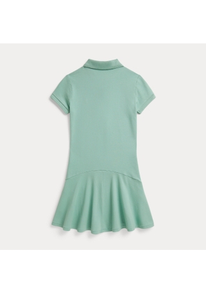 Stretch Mesh Polo Dress