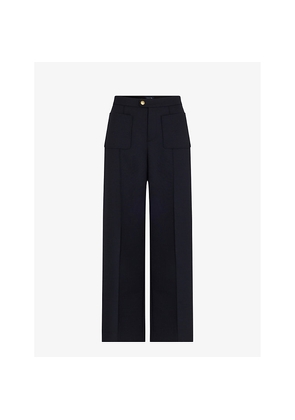 Womens Soeur Harry Wide-Leg High-Rise Woven Trousers
