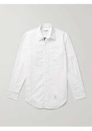 Thom Browne - Slim-Fit Button-Down Collar Logo-Appliquéd Cotton Oxford Shirt - Men - White - 0
