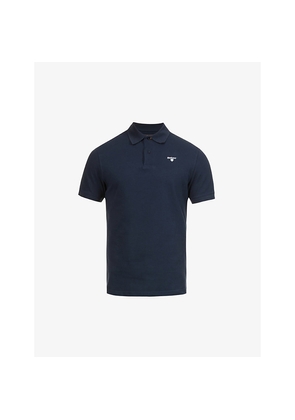 Mens Barbour Crest-Embroidered Regular-Fit Cotton-Piqué Polo Shirt