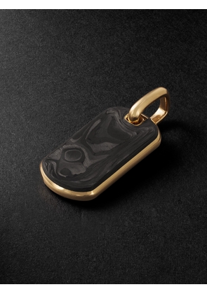 David Yurman - 18-Karat Gold and Forged Carbon Pendant - Men - Black