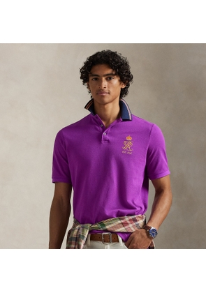 Classic Fit Crest Mesh Polo Shirt
