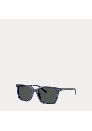 Rugby-Stripe Square Sunglasses