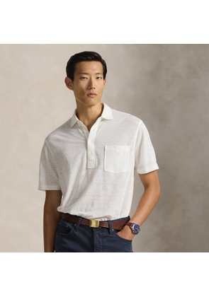 Standard Fit Linen Piqué Polo Shirt
