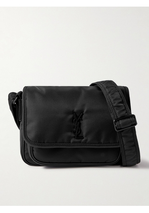 SAINT LAURENT - Niki Small Leather-Trimmed Shell Messenger Bag - Men - Black