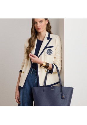 Faux-Leather Large Reversible Tote Bag