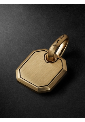 David Yurman - Roman Brushed 18-Karat Gold Pendant - Men - Gold