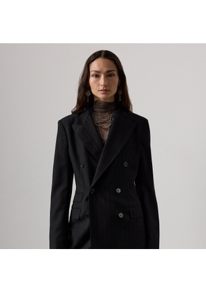 Varick Chalk-Stripe Flannel Jacket