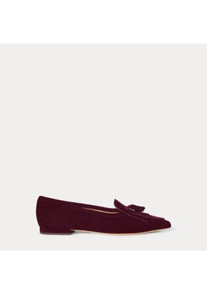 Londyn Sheep-Suede Kiltie Ballet Flat