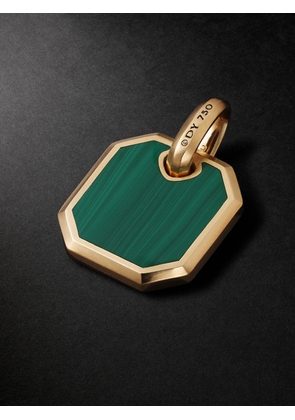 David Yurman - Roman 18-Karat Gold Malachite Pendant - Men - Gold