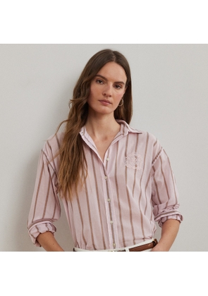 Oversize Striped Cotton Broadcloth Shirt