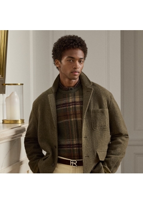 Brushed Cashmere-Wool Twill Jacket