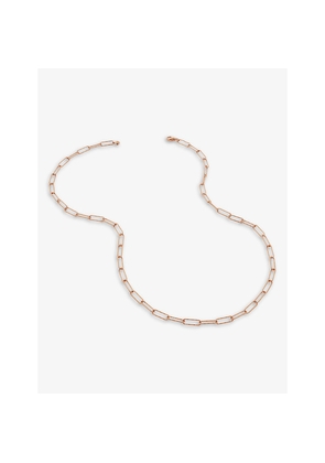 Womens Monica Vinader Alta Textured 18ct Rose Gold-Plated Vermeil and Sterling Silver Necklace