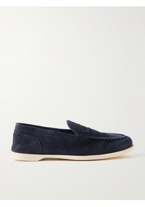 John Lobb - Pace Suede Loafers - Men - Blue - UK 5.5