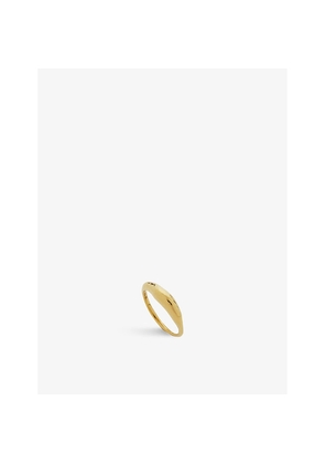 Womens Monica Vinader Deia 18ct Gold-Plated Vermeil Silver Ring
