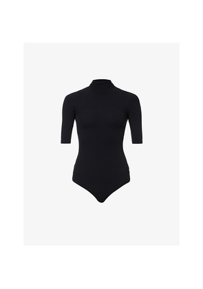 Womens Commando Ballet Turtleneck Stretch-Woven Body