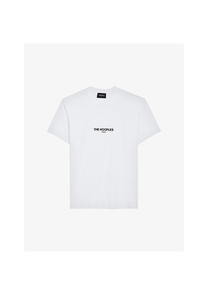 Mens The Kooples Brand-Print Cotton T-Shirt