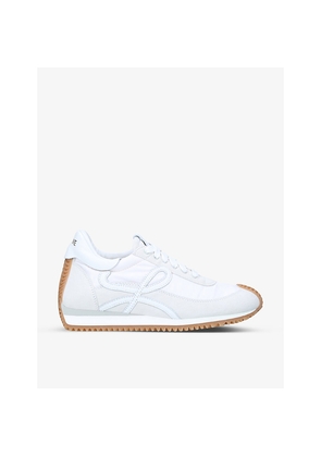 Womens Loewe Flow Runner Monogram Leather and Shell Trainers