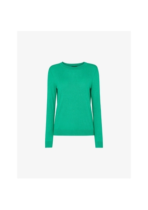 Womens Whistles Annie Crew-Neck Sparkle-Knit Jumper