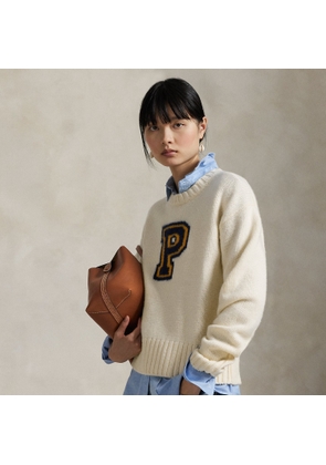 P-Logo Wool-Blend Crewneck Jumper