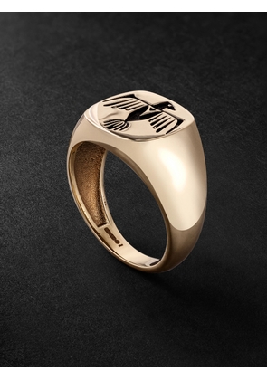 Jacquie Aiche - Thunderbird Gold Signet Ring - Men - Gold - 11