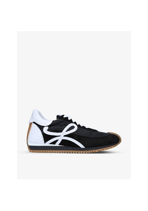 Womens Loewe Flow Runner Monogram Leather and Shell Trainers