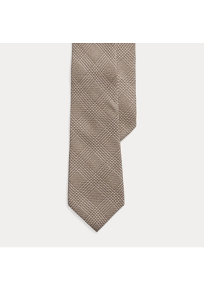 Glen Plaid Cashmere-Silk Tie