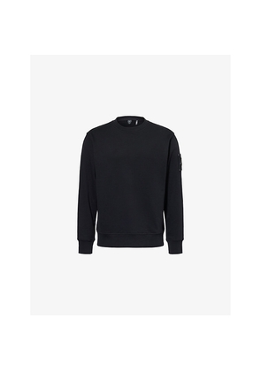 Mens Moose Knuckles Hartsfield Brand-Motif Cotton-Jersey Sweatshirt