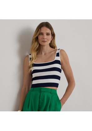 Striped Cropped Sleeveless Jumper