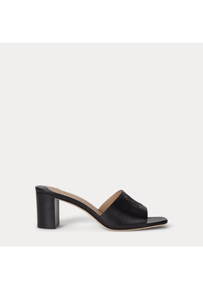 Everley Block-Heel Calfskin Sandal