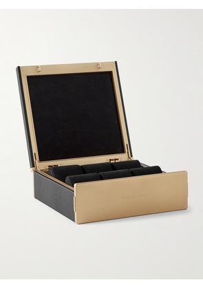 Charles Simon - Spence Full-Grain Leather Six-Piece Watch Case - Men - Black