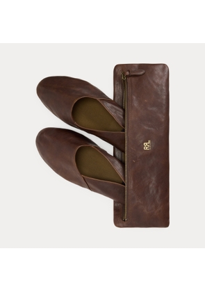 Packable Leather Slipper