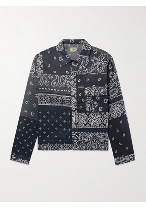 KAPITAL - Patchwork Bandana-Print Cotton Jacket - Men - Blue - 3