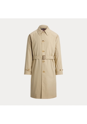 Stretch Poplin Balmacaan Coat