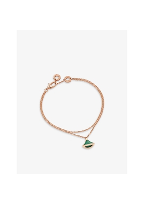 Bvlgari Divas' Dream 18ct Rose-Gold and Malachite Bracelet