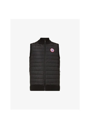 Mens Canada Goose High-Neck Padded Wool and Shell-Down Vest