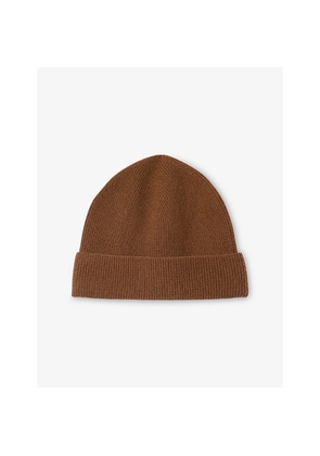 Mens Sandro Ribbed Cashmere Beanie Hat