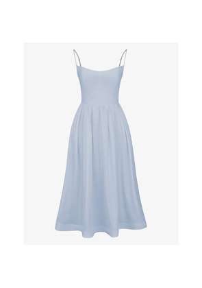 Womens House of CB Lolita Scoop-Neck Stretch Cotton-Blend Midi Dress