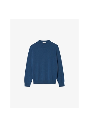 Mens Sandro Long-Sleeve Crewneck Cashmere Jumper