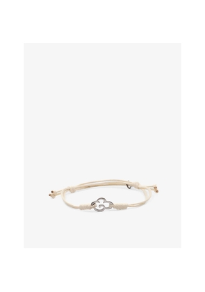 Womens La Maison Couture x Niin Gaia Wax Cord and Rhodium-Plated Copper Bracelet