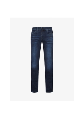 Mens 7 For All Mankind Standard Luxe Performance Regular-Fit Straight-Leg Stretch-Denim Jeans