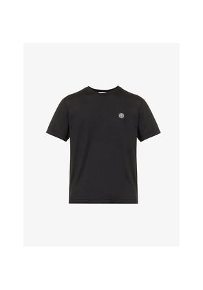Mens Stone Island Logo-Patch Regular-Fit Cotton-Jersey T-Shirt