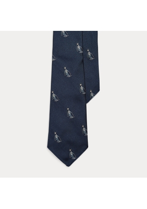 Vintage-Inspired Skier Silk Tie