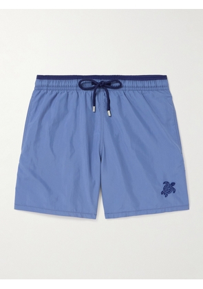 Vilebrequin - Moka Straight-Leg Mid-Length ECONYL® Swim Shorts - Men - Blue - S