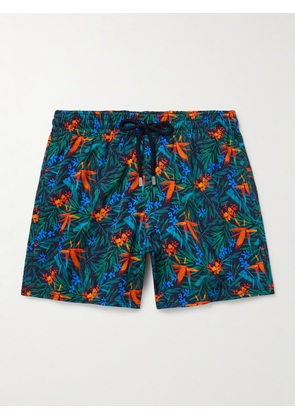 Vilebrequin - Moorise Straight-Leg Mid-Length Printed Swim Shorts - Men - Blue - S