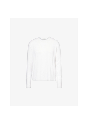 Womens Rag & Bone Split-Hem Long-Sleeved Woven Top