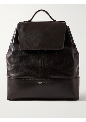 Métier - Glide Full-Grain Leather Backpack - Men - Brown
