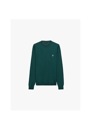 Mens Prada Superfine Crewneck Wool Sweatshirt
