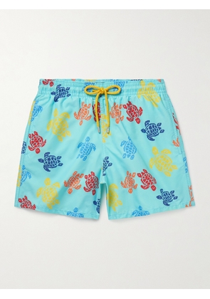 Vilebrequin - Moorea Straight-Leg Mid-Length Printed ECONYL® Swim Shorts - Men - Blue - S
